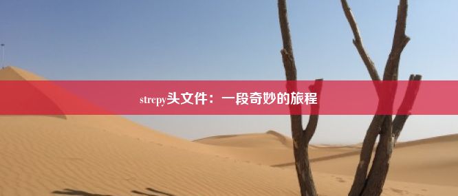 strcpy头文件：一段奇妙的旅程