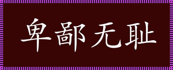 卑鄙无耻之徒——揭秘网络谣言背后的真相