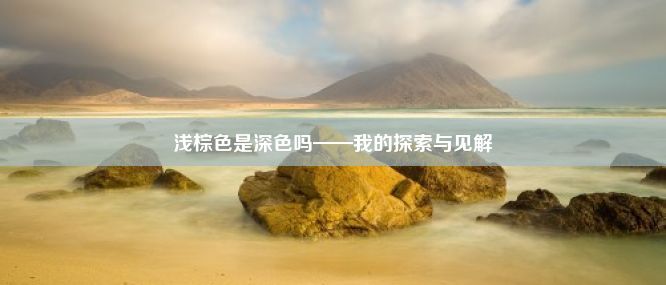 浅棕色是深色吗——我的探索与见解