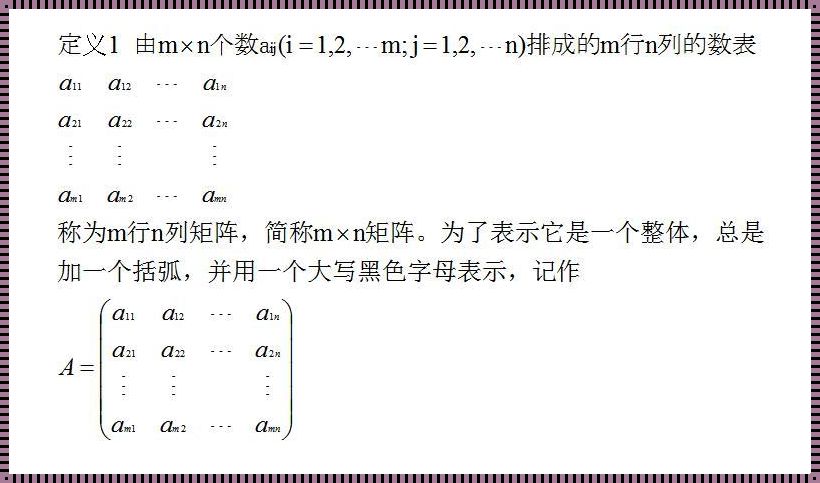 矩阵与行列式：计算的迥异之舞