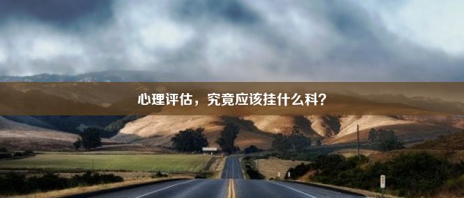 心理评估，究竟应该挂什么科？