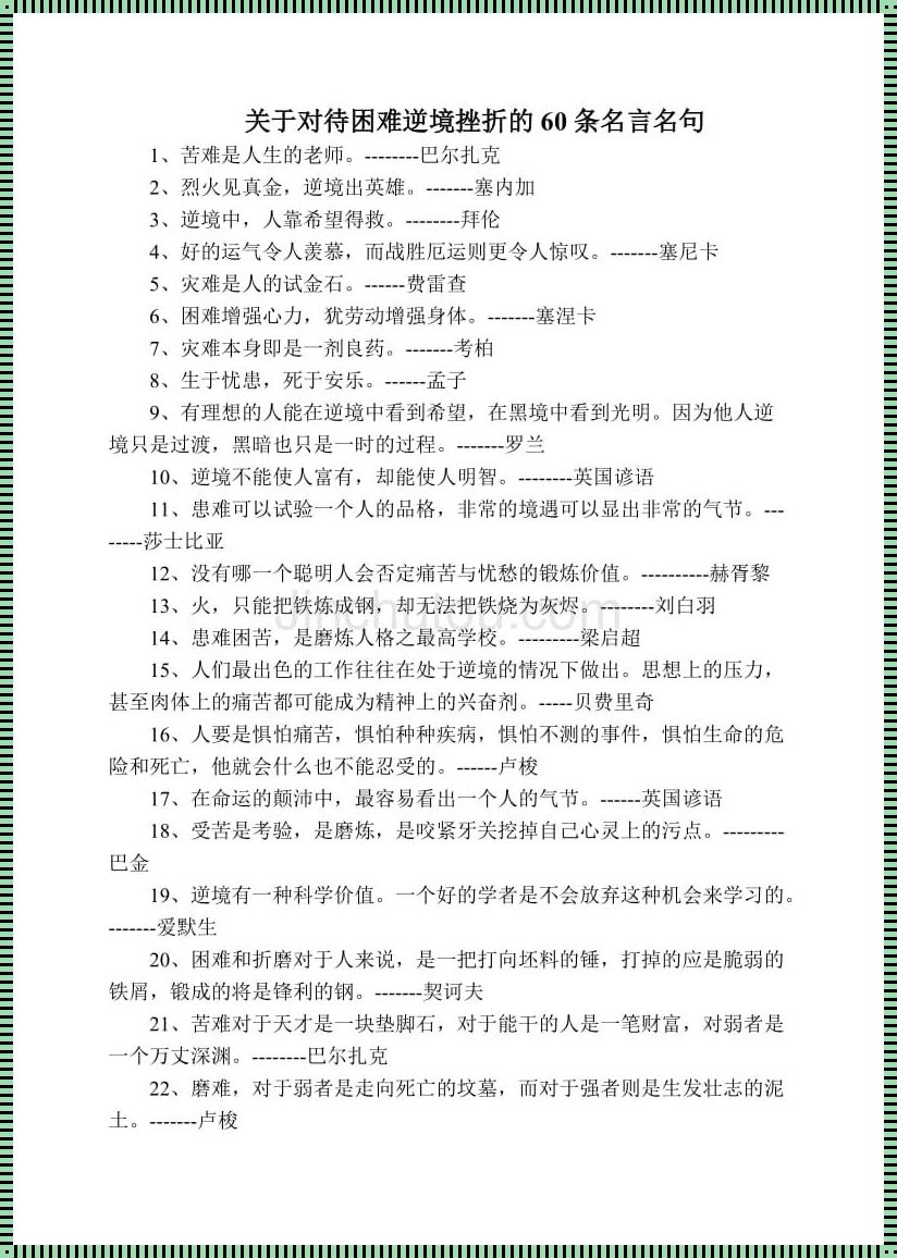 勇往直前：不怕困难的俗语或名言