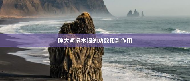 胖大海泡水喝的功效和副作用