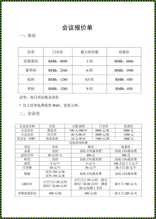 会议价格：密切相关的五大因素